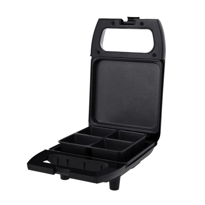 4Pcs Brownie MakerBrownie Maker, 4 Bites at A Time, GBM63050 | Non-Stick Cooking Plate | Safety Lock | Cool Touch Handles | Skid -Resistance Feet | Power on & Ready Indicator - 600W