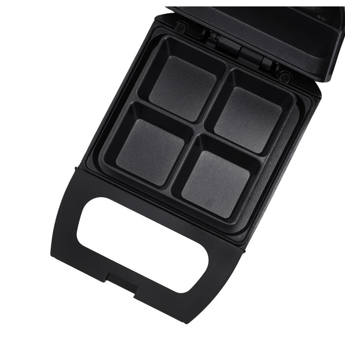 4Pcs Brownie MakerBrownie Maker, 4 Bites at A Time, GBM63050 | Non-Stick Cooking Plate | Safety Lock | Cool Touch Handles | Skid -Resistance Feet | Power on & Ready Indicator - 600W