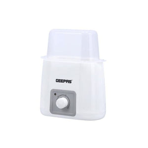 Geepas Baby Bottle Warmer 150W - 2Pcs Bottle Steam Sterilizer Capacity & Dryer with Knob in 15 Min, PP/BPA Free with Dry Protection, Drying time Control and only Drying Function | 2 Years Warranty