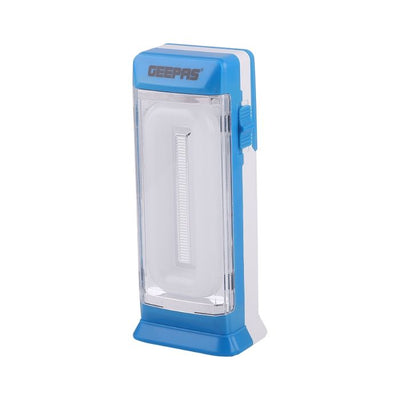 Geepas Rechargeable LED Lantern | Emergency Lantern with Portable Handle | 20 Pcs SMD Hi-Power Luminous LEDs, 4 Hours Working (Weak Light) | Very Suitable for Power Outages - 2 Years Warranty