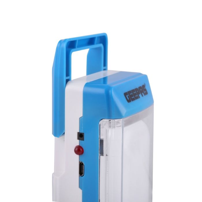 Geepas Rechargeable LED Lantern | Emergency Lantern with Portable Handle | 20 Pcs SMD Hi-Power Luminous LEDs, 4 Hours Working (Weak Light) | Very Suitable for Power Outages - 2 Years Warranty