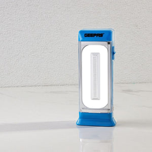 Geepas Rechargeable LED Lantern | Emergency Lantern with Portable Handle | 20 Pcs SMD Hi-Power Luminous LEDs, 4 Hours Working (Weak Light) | Very Suitable for Power Outages - 2 Years Warranty