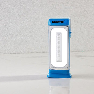 Geepas Rechargeable LED Lantern | Emergency Lantern with Portable Handle | 20 Pcs SMD Hi-Power Luminous LEDs, 4 Hours Working (Weak Light) | Very Suitable for Power Outages - 2 Years Warranty
