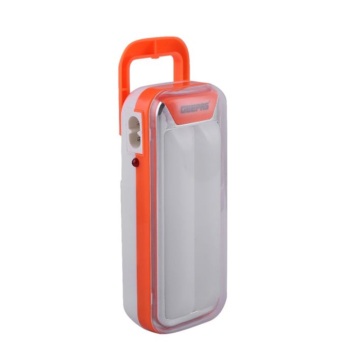 Geepas Rechargeable 4W Emergency Lantern with Light Dimmer Function | 20 Pc LED Tube, 4 Hours Working Time, Portable & Lightweight | Suitable for Power Outages, Hiking and Camping