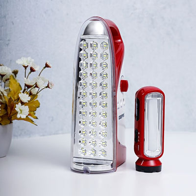 Geepas Rechargeable LED Lantern & Torch 1600mAh| Emergency Lantern with Light Dimmer Function | 36 Super Bright LEDs, 200Hours Working Lantern | Very Suitable for Power Outages |2 Years Warranty
