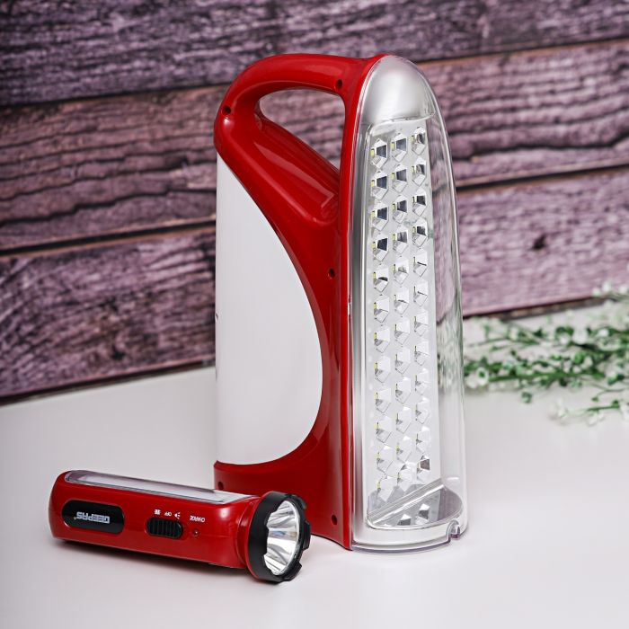 Geepas Rechargeable LED Lantern & Torch 1600mAh| Emergency Lantern with Light Dimmer Function | 36 Super Bright LEDs, 200Hours Working Lantern | Very Suitable for Power Outages |2 Years Warranty