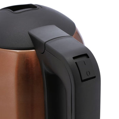 Geepas 1.8 L Stainless Steel Electric Kettle- GK38053| 360-Degrees Rotation, Boil Dry Protection and Automatic Cut-Off| Perfect for Boiling Water, Milk, Tea| 1500 W, Copper Color