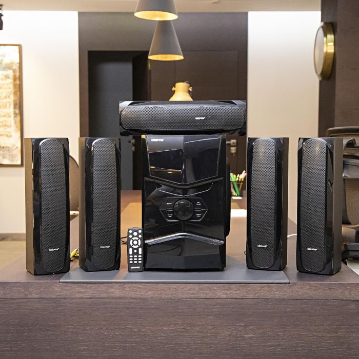 Geepas 5.1 Channel Multimedia Speaker System with Remote