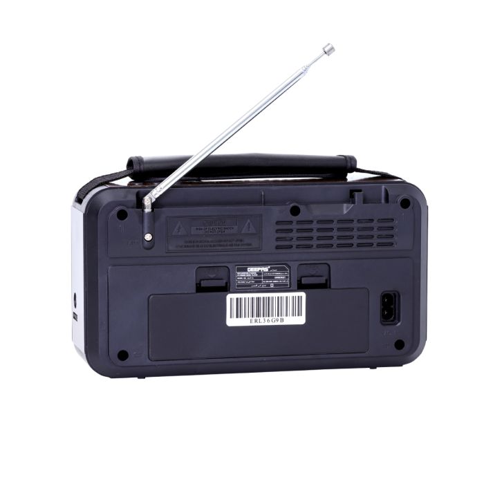 Geepas GR6836 Rechargeable Radio with BT/USB/SD