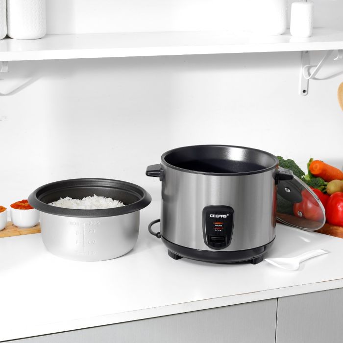 Gebass Rice Cooker Geepas 1.5 L Multifunctional Rice Cooker- GRC35040