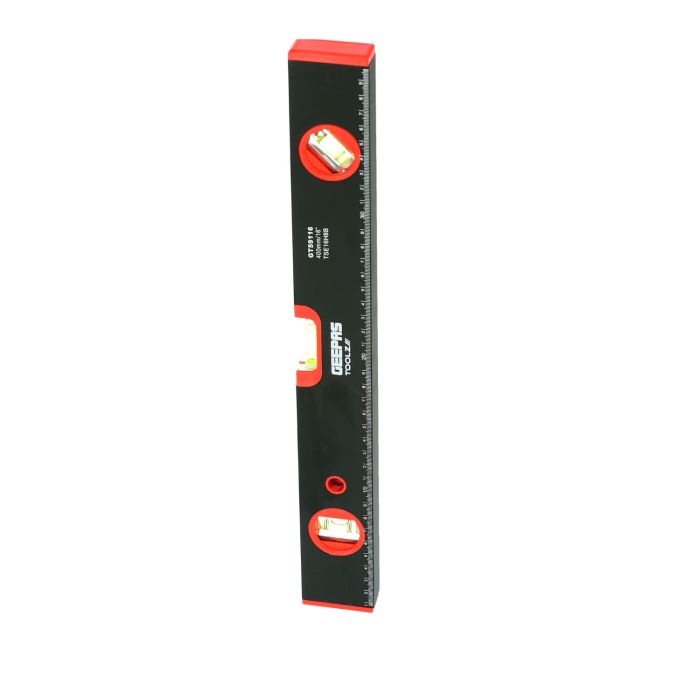 Geepas 16’’ Spirit Level - Small, Unbreakable Heavy-Duty Non-Magnetic Torpedo Level with 3 Level Bubbles - Shock Resistant - Pocket Size, Hanging Hole - Scaffold Level for Builders & Construction Site