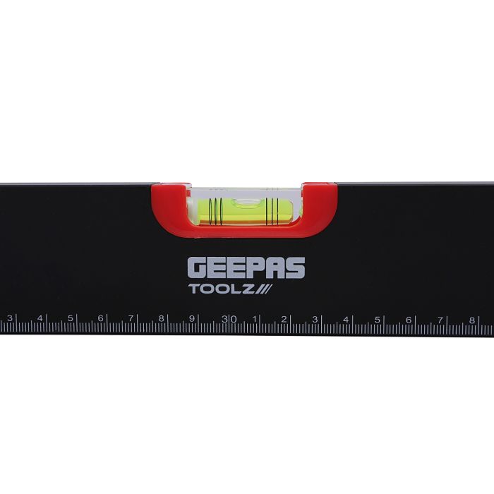 Geepas 24’’ Spirit Level - Small, Unbreakable Heavy-Duty Non-Magnetic Torpedo Level with 3 Level Bubbles - Shock Resistant - Pocket Size, Hanging Hole - Scaffold Level for Builders & Construction Site