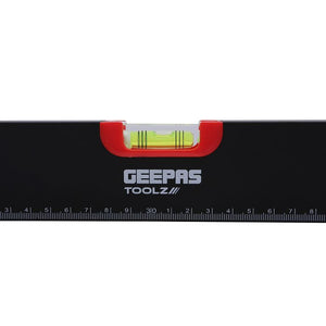 Geepas 24’’ Spirit Level - Small, Unbreakable Heavy-Duty Non-Magnetic Torpedo Level with 3 Level Bubbles - Shock Resistant - Pocket Size, Hanging Hole - Scaffold Level for Builders & Construction Site