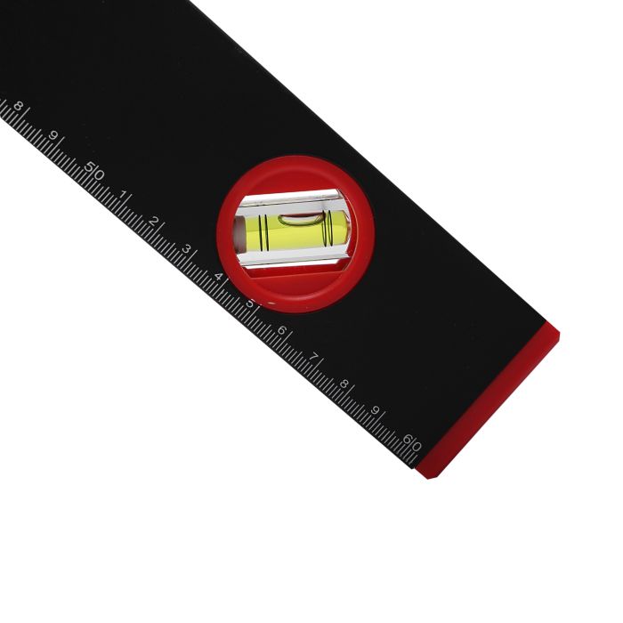 Geepas 24’’ Spirit Level - Small, Unbreakable Heavy-Duty Non-Magnetic Torpedo Level with 3 Level Bubbles - Shock Resistant - Pocket Size, Hanging Hole - Scaffold Level for Builders & Construction Site