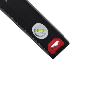 Geepas 18-Inch Spirit Level - Horizontal/Vertical/45-Degree, Measuring Shock Resistant End Caps | Rubberized Hand Grip | Vial Accuracy 0.5mm, Magnetic Edges With Heavy Duty Aluminium Frame