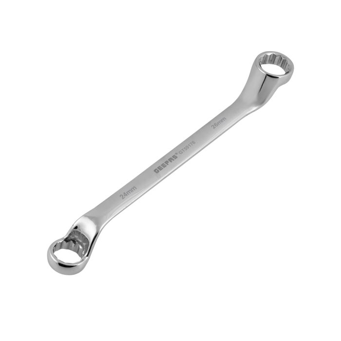 Geepas 26mm Ring Spanner - 12 Point Double Ring Spanner| CRV Material, Mirror Finish | Ideal for Mechanic, Plumbers, Carpenter, DIYers and More