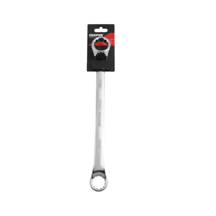Geepas 26mm Ring Spanner - 12 Point Double Ring Spanner| CRV Material, Mirror Finish | Ideal for Mechanic, Plumbers, Carpenter, DIYers and More