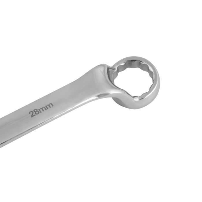 Geepas 28mm Ring Spanner - 12 Point Double Ring Spanner| CRV Material, Mirror Finish | Ideal for Mechanic, Plumbers, Carpenter, DIYers and More