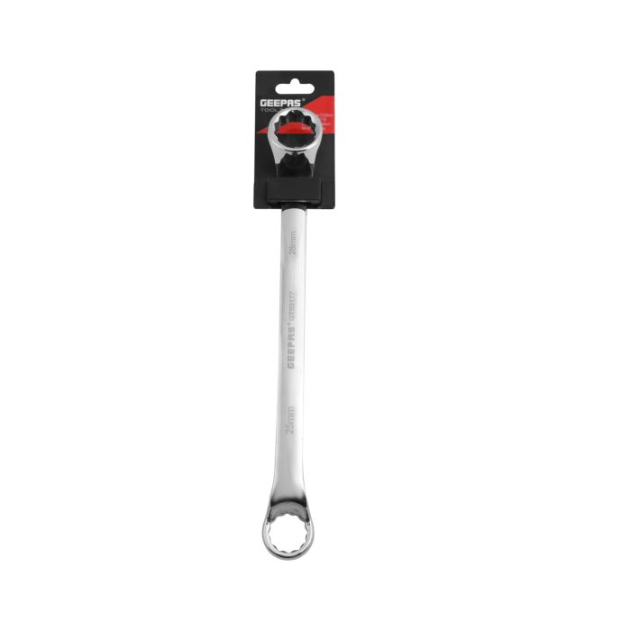 Geepas 28mm Ring Spanner - 12 Point Double Ring Spanner| CRV Material, Mirror Finish | Ideal for Mechanic, Plumbers, Carpenter, DIYers and More
