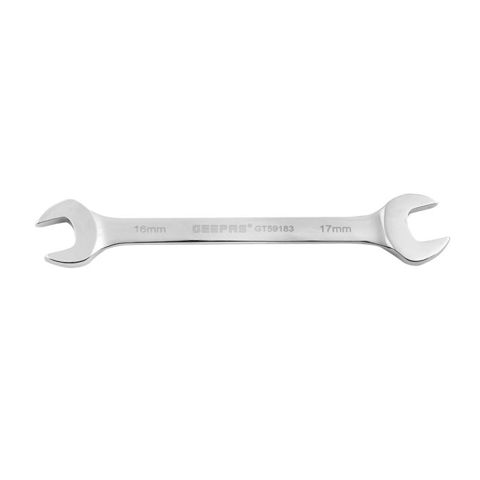 Geepas Open End Spanner 16*17mm - 1PCS Double End Open End Spanner Brake Pipe Spanner Metric for Home and Auto Repairing | Ideal for Mechanic, Plumbers, Carpenter, DIYers and More