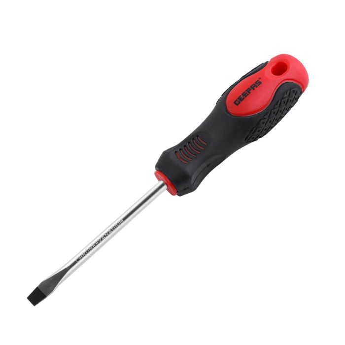 Geepas GT7640 Slotted Screwdriver 6.5x100mm | CR-V Steel Blade