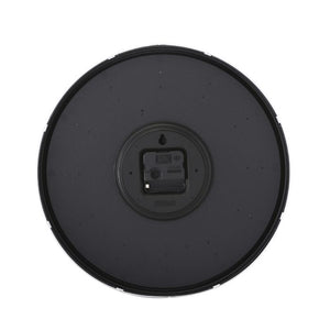 Geepas Wall Clock - Round Decorative Campagne/Silver colour Frame Clock for Living Room, Bedroom, Kitchen (Battery Not Included) Color Frame | 2 Years Warranty
