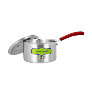 Royalford RF10096 16Cm Aluminium Milk Pan with Lid - Aluminium Saucepan Pouring Spout with Bakelite Handle, Easy to Store| Ideal as Coffee Pot, Tea Pot, Milk Pot & a Small Saucepan