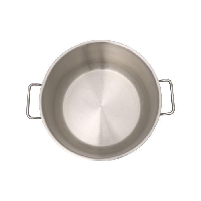 24cm Stainless Steel Casserole with Lid, Thick Base, RF10124 | Encapsulated Aluminium Middle Layer | Compatible with Induction, Hot Plate, Halogen, Gas