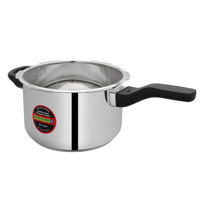 3 Liter Stainless Steel Pressure Cooker, RF10184 | Metallic Safety Plug | Controlled GRS | Compatible With Induction, Hot Plate, Halogen, Gas