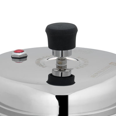3 Liter Stainless Steel Pressure Cooker, RF10184 | Metallic Safety Plug | Controlled GRS | Compatible With Induction, Hot Plate, Halogen, Gas