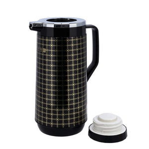Double Wall Vacuum Flask, 1.9L Thermos with Lid, RF10406 | Thermal Insulated Airpot | Keep Drinks Hot/ Cold | Asbestos-Free Pink Glass Inner | Portable & Leak Proof Thermal Flask