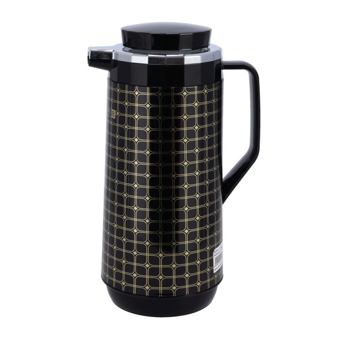 Double Wall Vacuum Flask, 1.9L Thermos with Lid, RF10406 | Thermal Insulated Airpot | Keep Drinks Hot/ Cold | Asbestos-Free Pink Glass Inner | Portable & Leak Proof Thermal Flask