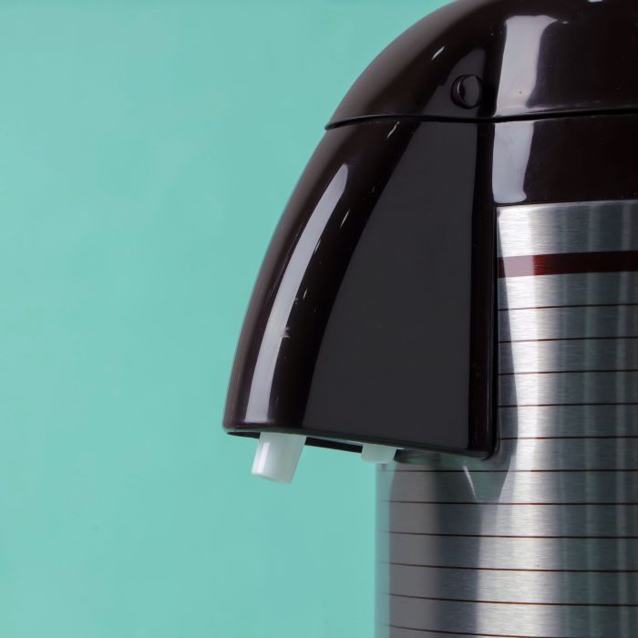Airpot Flask, Double Wall Vacuum Insulation, RF10501 | Asbestos-Free Glass Inner | 360 Rotating Base; Splash-Proof Nozzle | Portable And Leak-Resistant | Keep Drinks Hot Or Cold for Hours