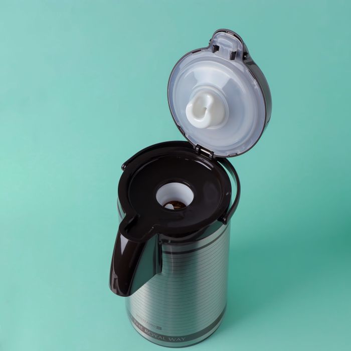 Airpot Flask, Double Wall Vacuum Insulation, RF10501 | Asbestos-Free Glass Inner | 360 Rotating Base; Splash-Proof Nozzle | Portable And Leak-Resistant | Keep Drinks Hot Or Cold for Hours