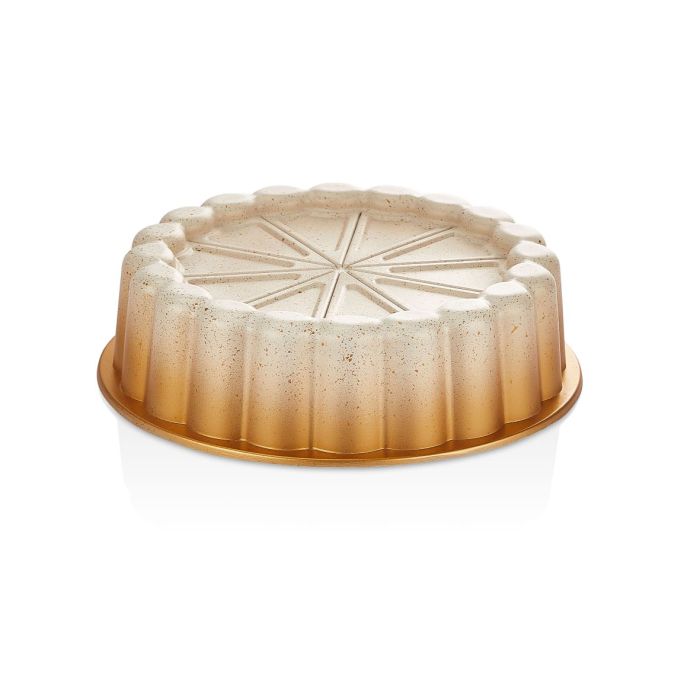 Elegant Bundt Cake Pan, Aluminium Bakeware, RF10841 | Beautiful Design Cake Tin | Granite Coated Non-Stick Pan for Easy Food Release & Clean Up | Oven Safe Cake Tin
