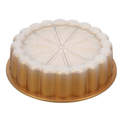 Elegant Bundt Cake Pan, Aluminium Bakeware, RF10841 | Beautiful Design Cake Tin | Granite Coated Non-Stick Pan for Easy Food Release & Clean Up | Oven Safe Cake Tin