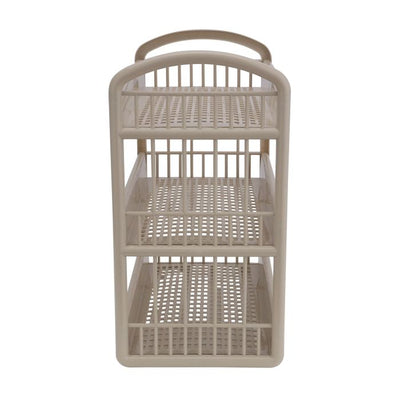 Royalford 3-Layer Storage Shelf- RF10885| Plastic Storage Rack| Multi-Purpose Storage Rack| Stand for Fruits, Vegetables, Containers, Toiletries, etc.| Storage Shelf for Home, Office and Kitchen