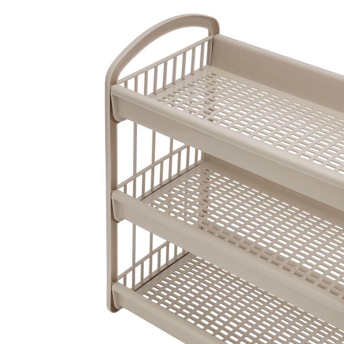 Royalford 3-Layer Storage Shelf- RF10885| Plastic Storage Rack| Multi-Purpose Storage Rack| Stand for Fruits, Vegetables, Containers, Toiletries, etc.| Storage Shelf for Home, Office and Kitchen