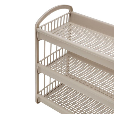 Royalford 3-Layer Storage Shelf- RF10885| Plastic Storage Rack| Multi-Purpose Storage Rack| Stand for Fruits, Vegetables, Containers, Toiletries, etc.| Storage Shelf for Home, Office and Kitchen