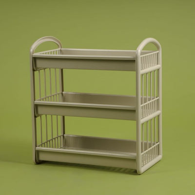 Royalford 3-Layer Storage Shelf- RF10885| Plastic Storage Rack| Multi-Purpose Storage Rack| Stand for Fruits, Vegetables, Containers, Toiletries, etc.| Storage Shelf for Home, Office and Kitchen