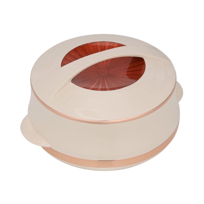 Royalford Elite Gold Insulated Casserole, Firm Twist Lock, RF11147 | Strong Handles | 3500ml Double Wall Insulated Serving Pot, Chapati Storage Box, Roti Serving Pot, Chapati Dabba