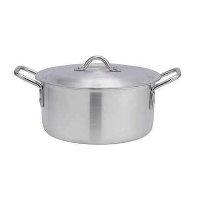 Royalford Cooking Pot Set with Steel Handle, RF11207 | Non-Stick Aluminium Cookware Set | Evenly Heating Base | Casseroles with Lids