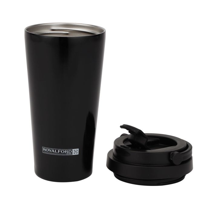 Royalford 450 ML / 15.2oz Stainless Steel Vacuum Tumbler- RF11249| High-Quality Vacuum Insulation Preserves the Flavor and Freshness| Portable, Leak-Resistant and Light-Weight| Suitable for Indoor and Outdoor Use| Blue