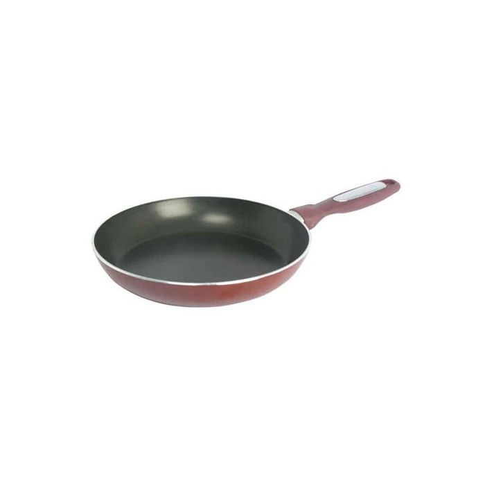 24cm Non-Stick Flat Fry Pan, Bakelite Handle, RF1261FP24 | 3mm Thickness | Triple Layer Non-Stick Coating, Suitable for all Hobs | Even Heat Distribution