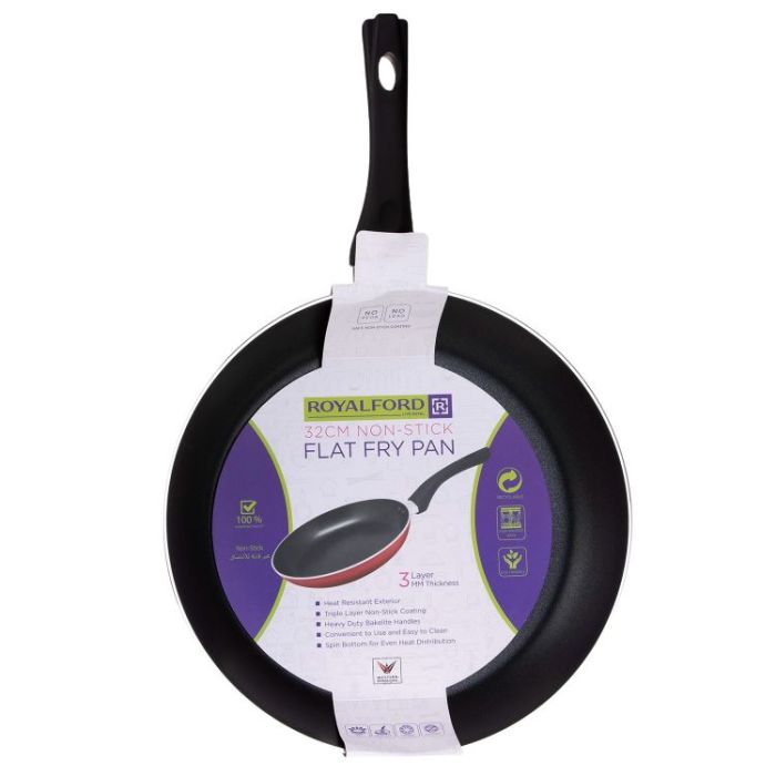 Highly Durable Non-Stick Cookware 30 Cm Fry pan with Induction Base & Cool Touch Bakelite Handle RF1264FP30 Royalford