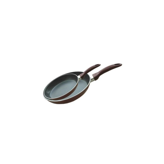 Royalford RF1754-FPSET 2Pcs Aluminium Fry Pan 28 & 22 Cm - Non-Stick Coating with Ergonomic Handle | Dishwasher Safe | 2.5mm Thick Induction Base | Ideal for Frying, Sauting, Stir-Frying