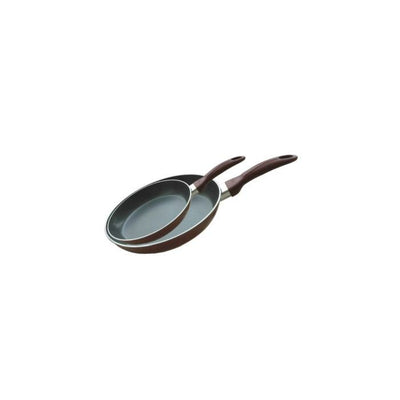 Royalford RF1754-FPSET 2Pcs Aluminium Fry Pan 28 & 22 Cm - Non-Stick Coating with Ergonomic Handle | Dishwasher Safe | 2.5mm Thick Induction Base | Ideal for Frying, Sauting, Stir-Frying
