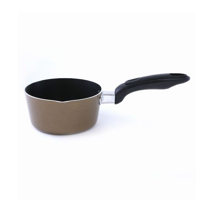 Royalford RF2011-MP16 16cm Non-Stick Milk Pan - Aluminium Saucepan - Pouring Spout with Ergonomic Handle -Compatible with Multiple Hobs| Ideal as Coffee pot, Tea pot, Milk pot & Small saucepan