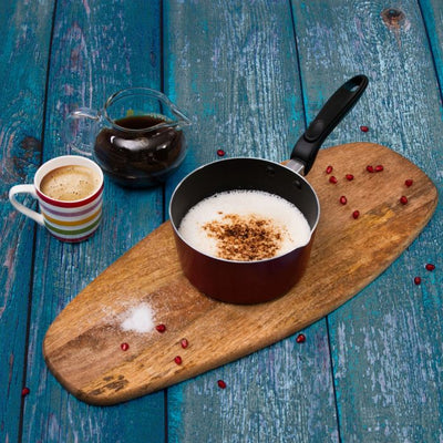 Royalford RF2011-MP16 16cm Non-Stick Milk Pan - Aluminium Saucepan - Pouring Spout with Ergonomic Handle -Compatible with Multiple Hobs| Ideal as Coffee pot, Tea pot, Milk pot & Small saucepan