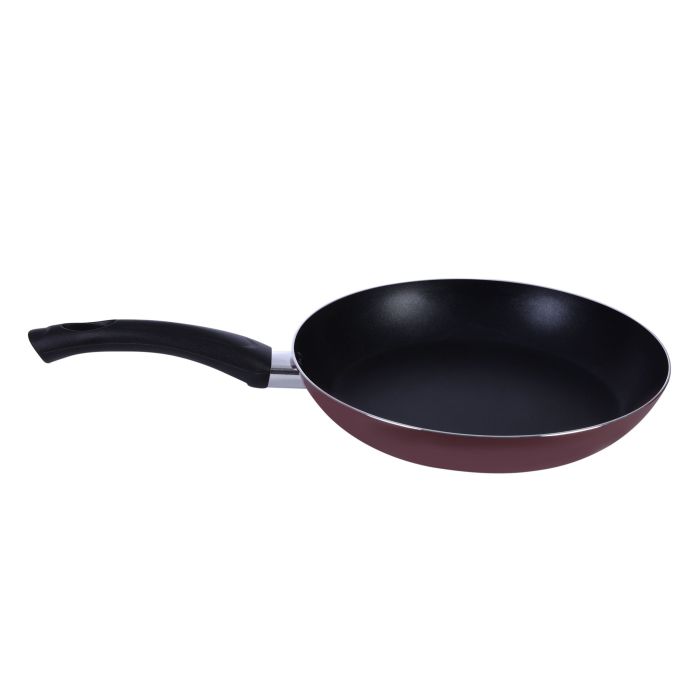 Royalford RF2953 Frying Pan, 28 cm- Aluminum Non-Stick Fry Pan | Ergonomic Handle | Saute Pan/Deep Frying Pan with Glass Lid | Suitable for Gas Hob | Ideal for Frying Sauting Stir Frying